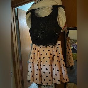 Two piece formal dress homecoming